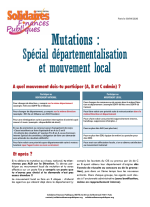 Mutations : Spécial départementalisation et mouvement local 2020